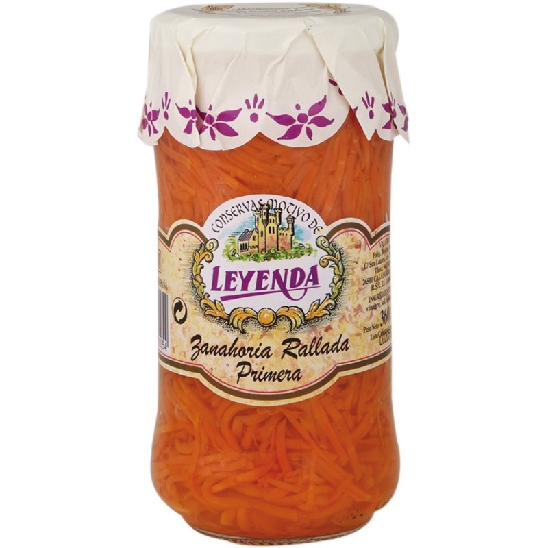 Zanahoria rallada conserva
