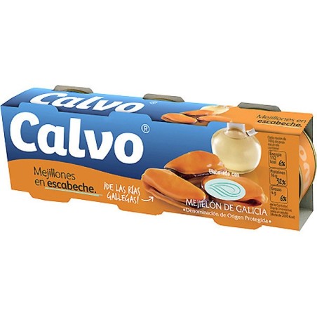Mejillones en escabeche calvo