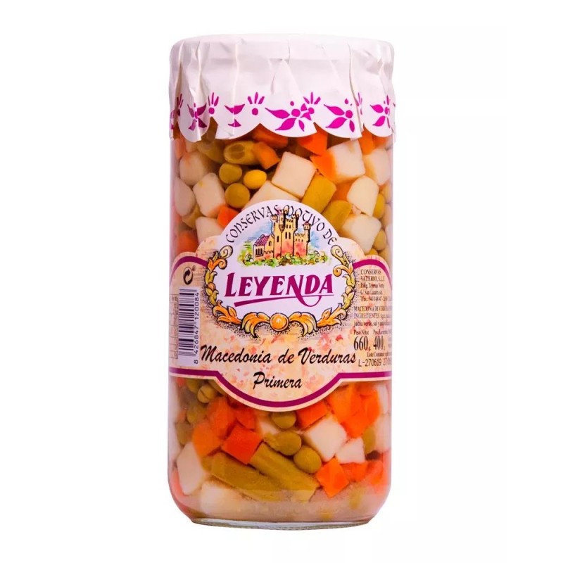 Macedonia de verduras conserva