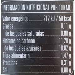 Zumo de naranja ecológico