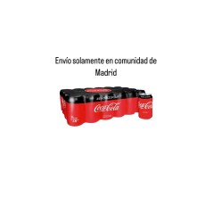OFERTA Coca Cola Zero pack 24 latas 33cl (envío solamente en Comunidad de Madrid).