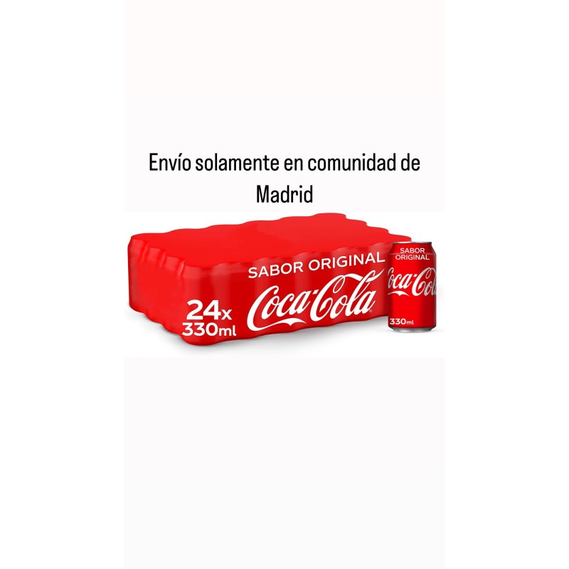OFERTA Coca Cola pack 24 latas 33cl (envío solamente en Comunidad de Madrid).
