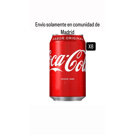 Coca Cola Oferta 8 latas 33cl. (Envíos solamente en Comunidad de Madrid)