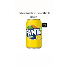 OFERTA Fanta de Limón oferta pack 8 latas 33cl (solo envíos comunidad de Madrid)