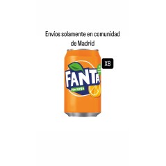 Fanta de Naranja pack 8 (solo envíos comunidad de Madrid)