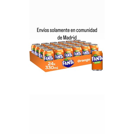 OFERTA Fanta Naranja pack 24 latas 33cl (envío solamente en comunidad de Madrid)