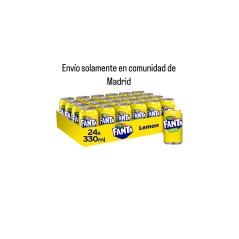 Fanta Limón pack 24 latas 33cl (envío solamente en Comunidad de Madrid)