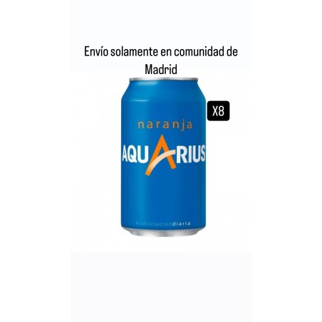 Aquarius Naranja Oferta pack 8 latas 33cl (solo envíos comunidad de Madrid)