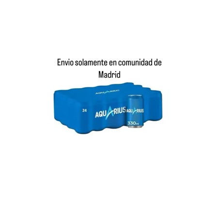 Aquarius Limón pack 24 latas 33cl (envío solamente en Comunidad de Madrid).