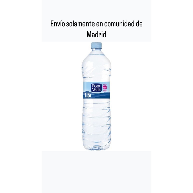 Agua Font Vella 1,5L PACK 6 botellas (Solamente para envíos dentro de la Comunidad de Madrid)