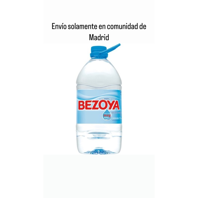 Agua Bezoya 5 litros PACK AHORRO 3 GARRAFAS (envío solamente en Comunidad de Madrid)