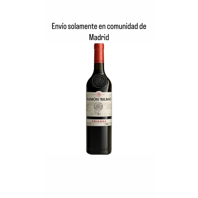 Vino tinto CRIANZA Ramón Bilbao (Solamente envíos en Comunidad de Madrid).