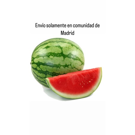 Sandía sin pepita, dulce (envío solamente en Comunidad de Madrid)