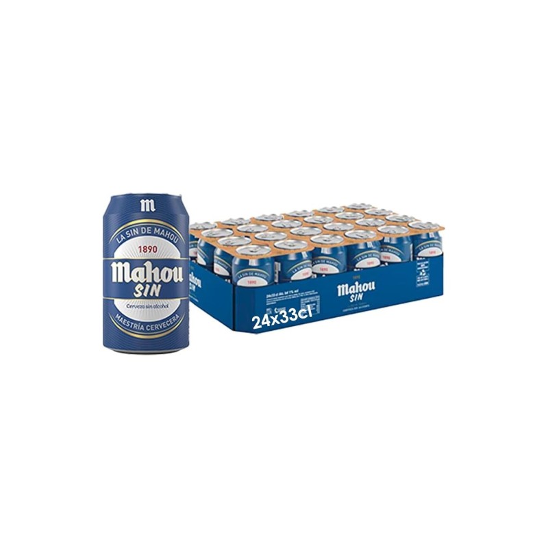 OFERTA Cerveza Mahou SIN 24 latas  (envíos solo comunidad de Madrid)