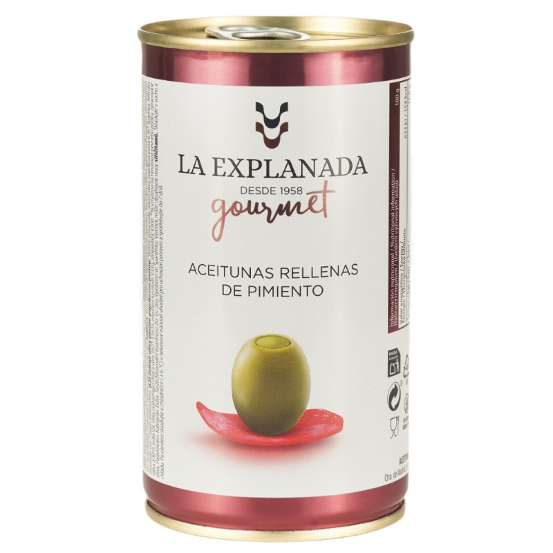 Aceitunas rellenas de pimiento LA EXPLANADA GOURMET
