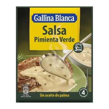 Salsa pimienta verde