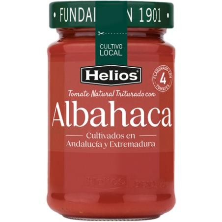Tomate natural triturado con albahaca