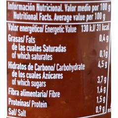 Tomate natural triturado con albahaca