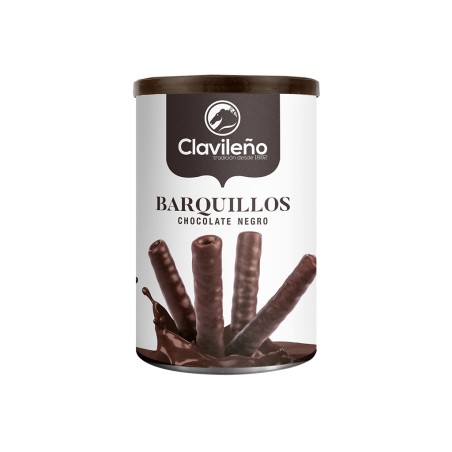 Barquillos chocolate negro
