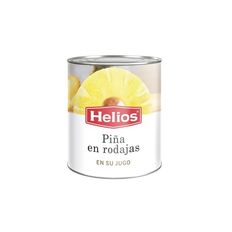 Piña en rodajas en su jugo