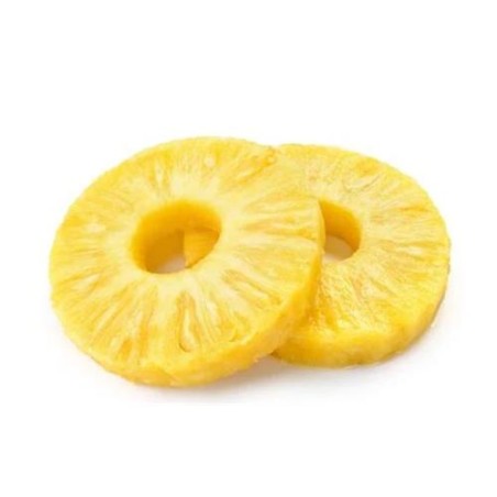 Piña en rodajas en su jugo