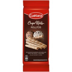 Rollitos crepe roll. Deliciosos barquillos para helados y postres