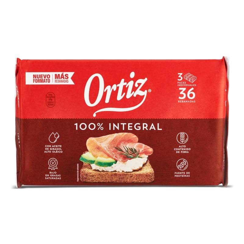 pan tostado 100% integral, natural bajo en grasas y alto en fibra pan tostado 100% integral, natural bajo en grasas y alto en fibra