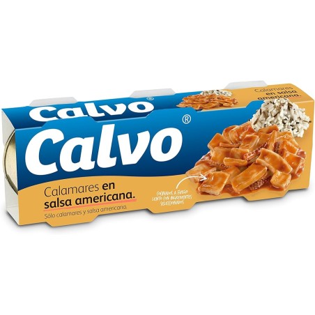 Calamares en Salsa Americana Calvo: pack de 3.