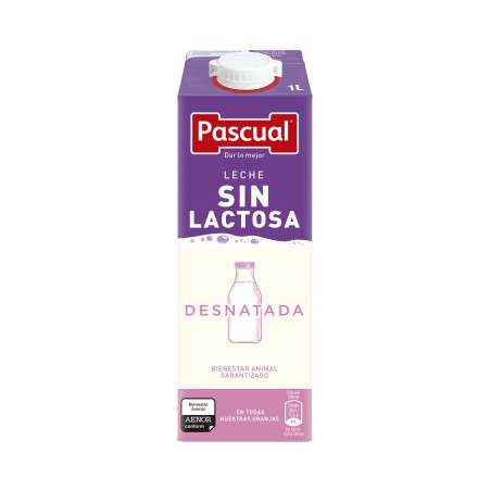OFERTÓN Leche Pascual Desnatada SIN LACTOSA. Pack de 6 briks de 1 litro. ENVÍOS SÓLO A LA COMUNIDAD DE MADRID.