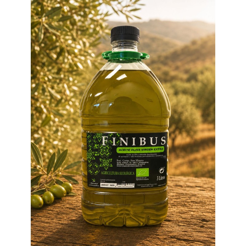 Aceite de oliva virgen extra ECOLÓGICO finibus 3L Aceite de oliva virgen extra ECOLÓGICO finibus 3L