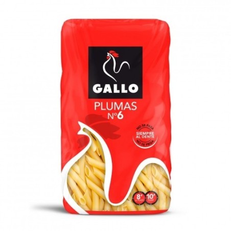 Macarrones Plumas Gallo número 6