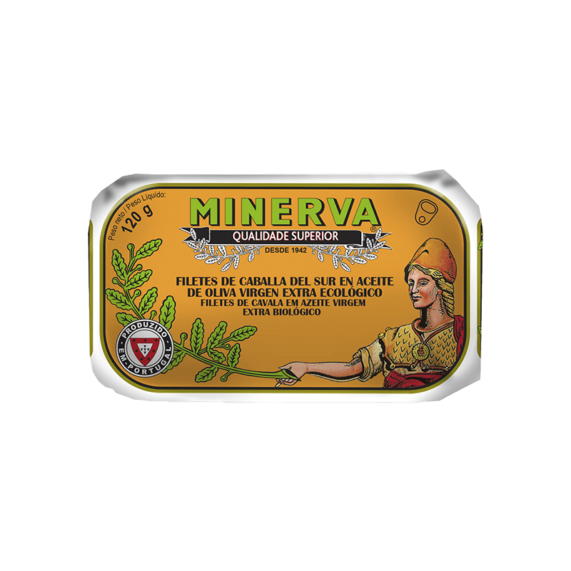 Filetes de Caballa del sur en aceite de oliva virgen extra ecológico